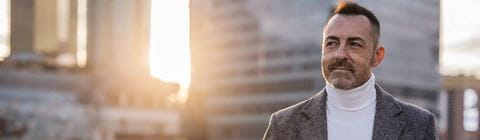 Business man walking