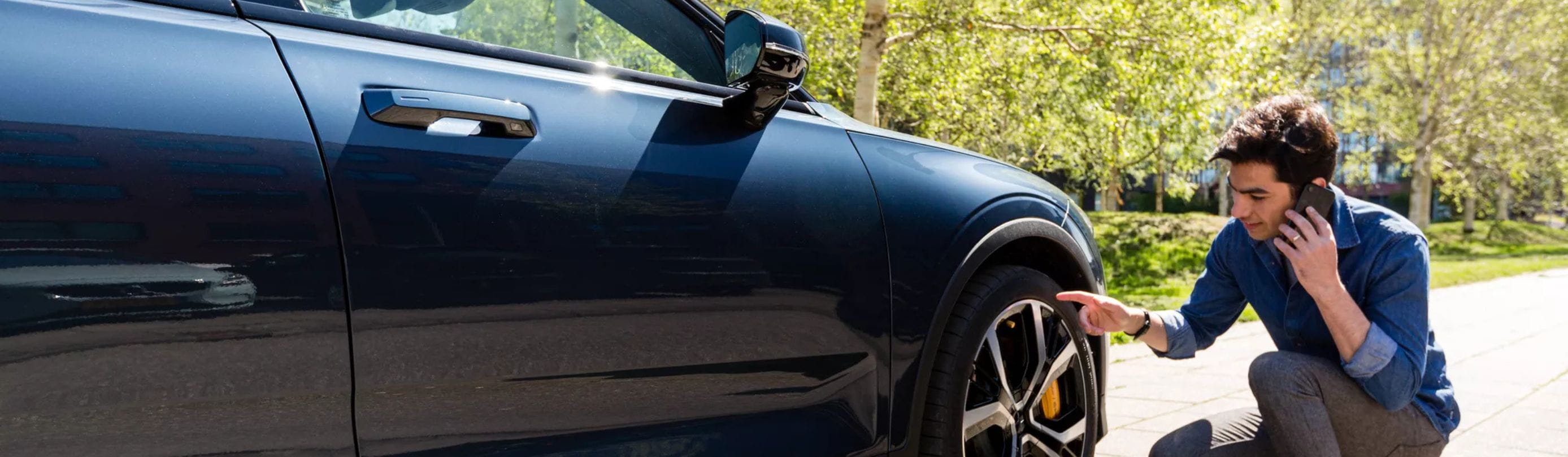 Man checking tire (2)