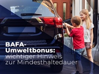 BAFA-Umweltbonus: wichtiger Hinweis zur Mindesthaltedauer